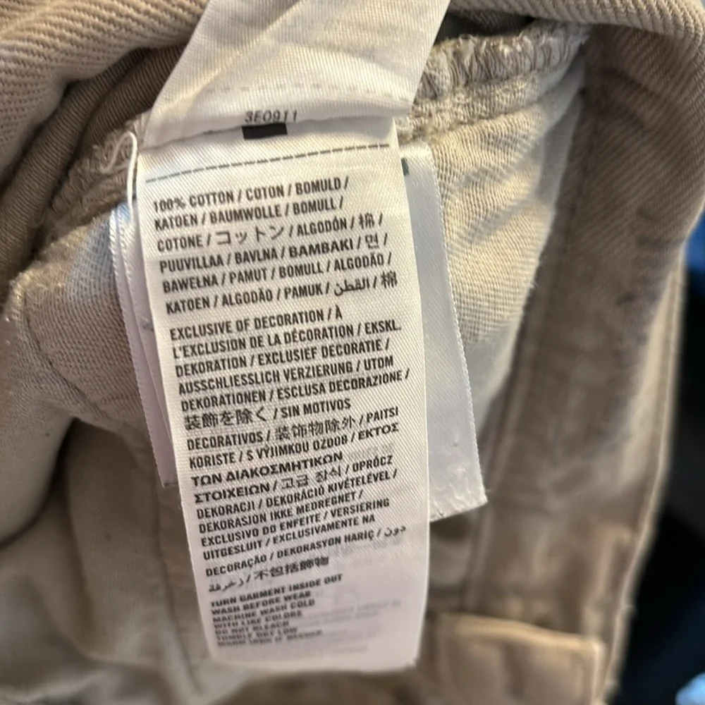 Hollister tan straight leg jeans size 28X30